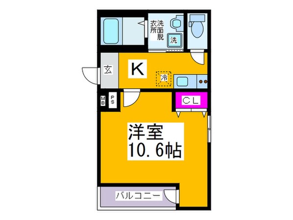 ﾌｼﾞﾊﾟﾚｽ城東諏訪ﾉｰｽⅠ番館の物件間取画像